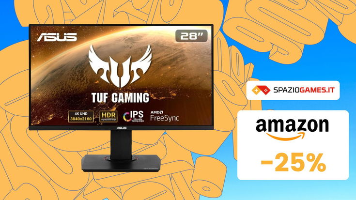 Monitor gaming ASUS 28" 4K a un PREZZO BOMBA! 25% di sconto!