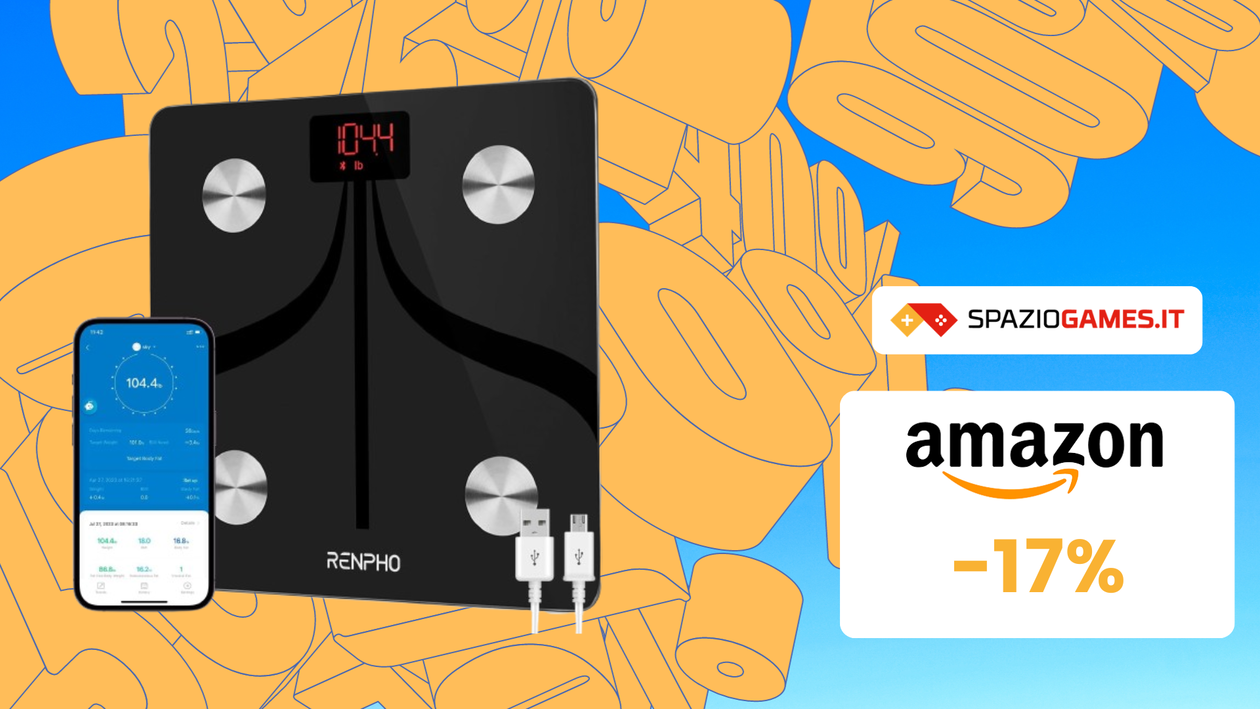 Immagine di BILANCIA BLUETOOTH RENPHO CROLLA a €27,99! Occasione IMPERDIBILE