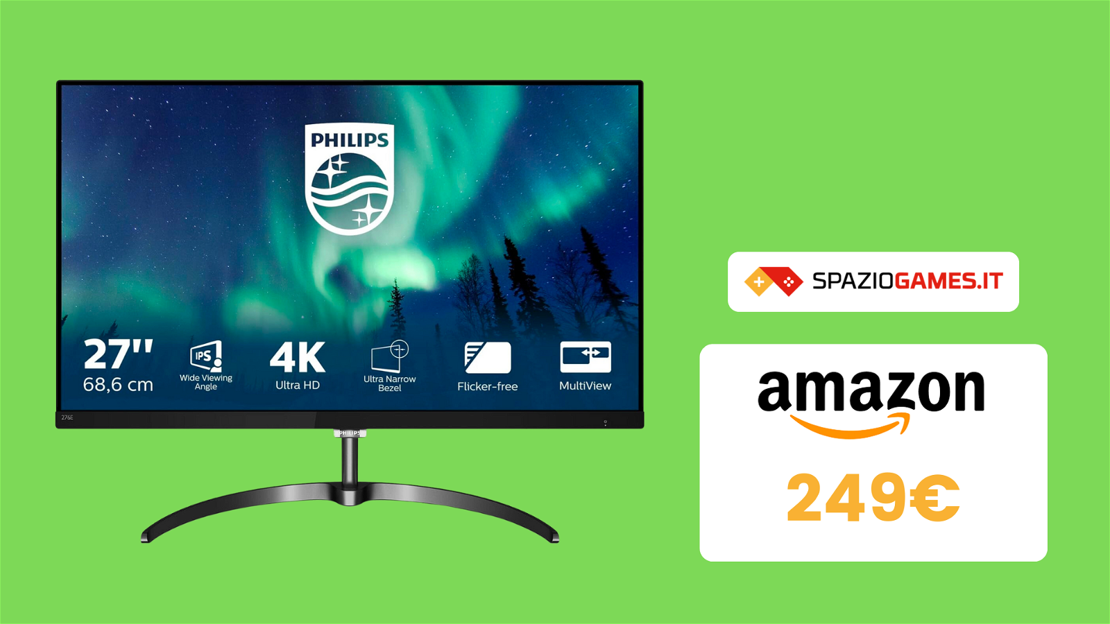 Monitor Philips in 4K ora a un PREZZO TOP! - SpazioGames