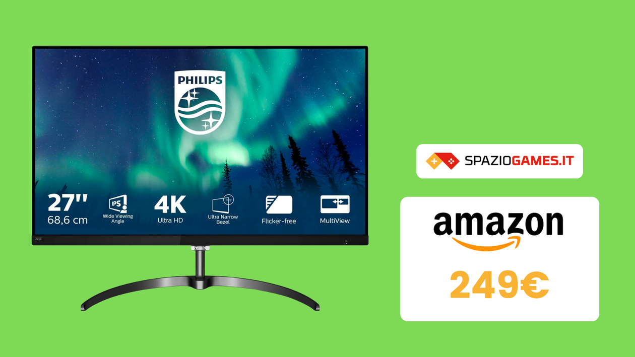 Immagine di Monitor Philips in 4K ora a un PREZZO TOP!