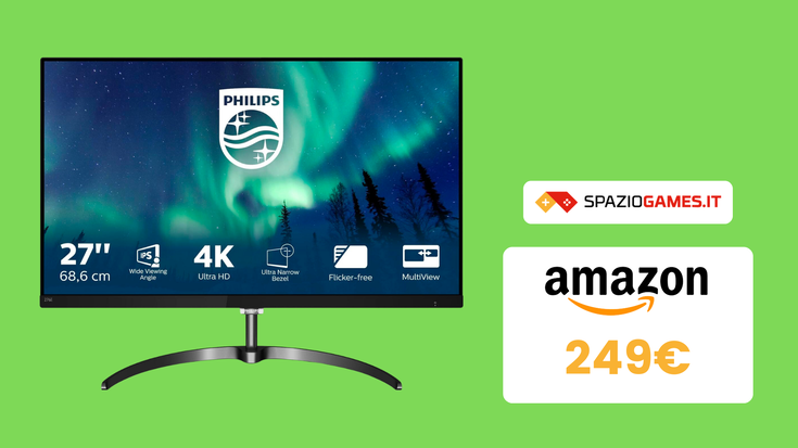 Monitor Philips in 4K ora a un PREZZO TOP!