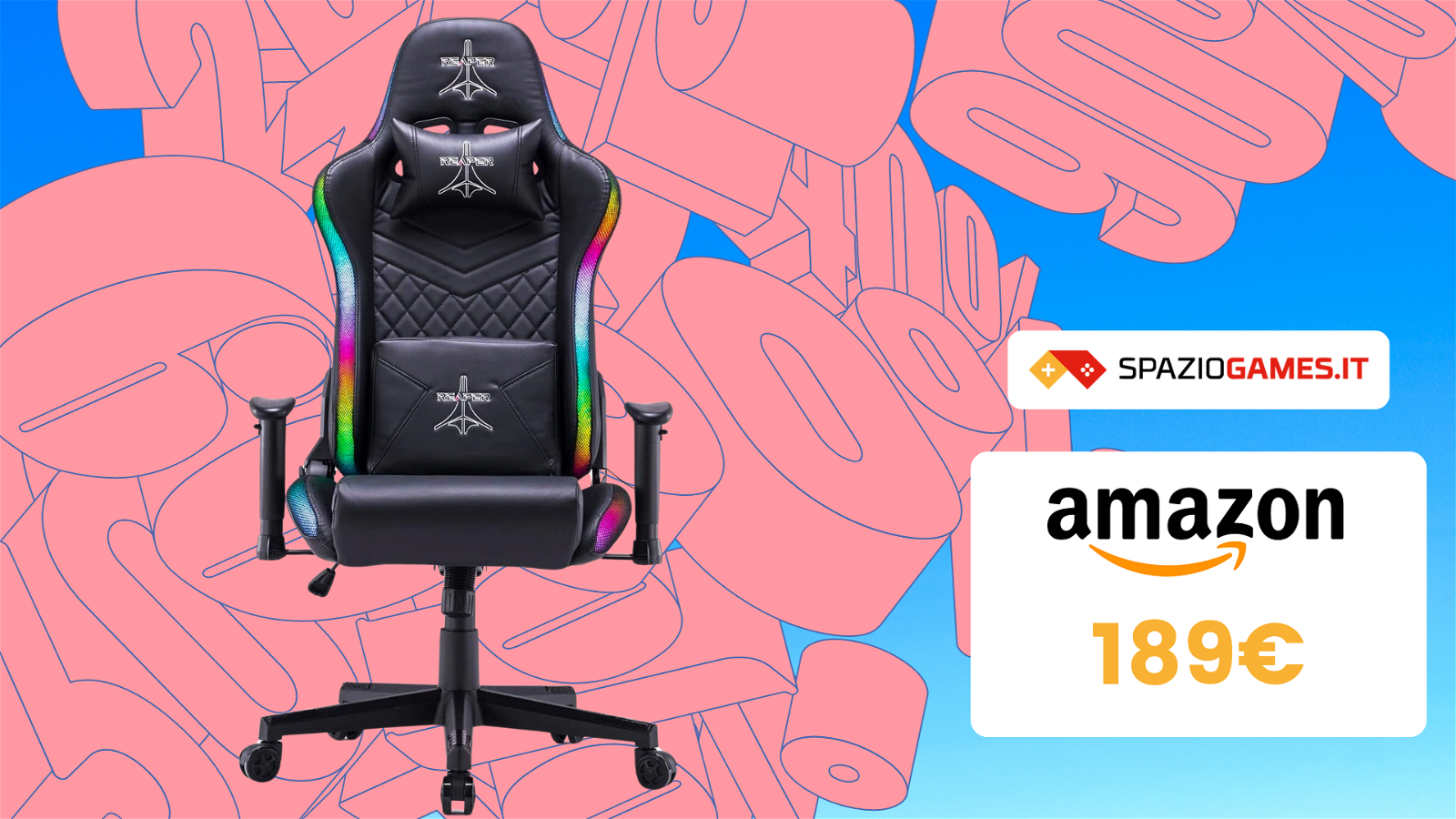 SUPER sconto su questa sedia gaming RGB: solo 189€! - SpazioGames