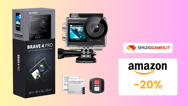 L'action cam AKASO Brave 4 Pro a un prezzo TOP: solo 119,99€!