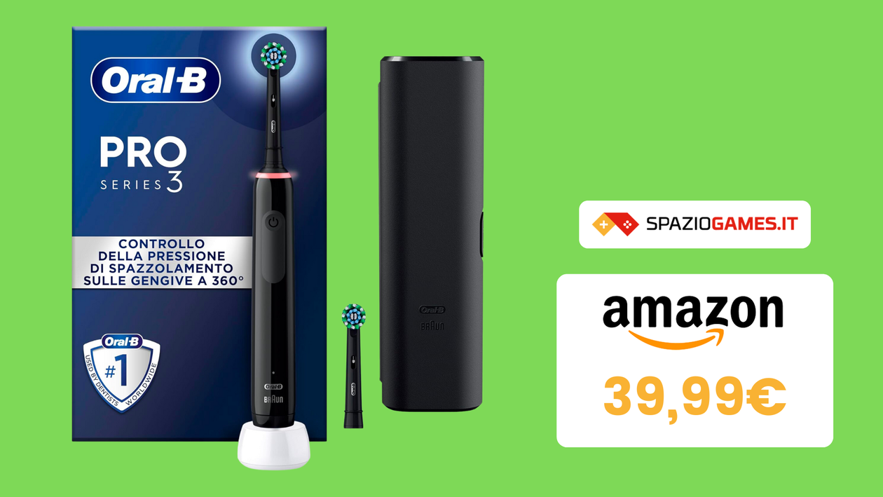Immagine di Igiene orale per tutti: Oral-B Pro 3 3500 al prezzo più basso DI SEMPRE