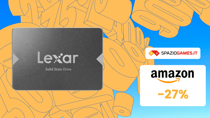 SSD LEXAR NS100, CHE PREZZO! Su Amazon risparmi il 27%