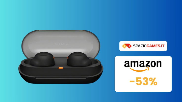 SVUOTATUTTO AMAZON: auricolari TWS Sony in sconto del 53%