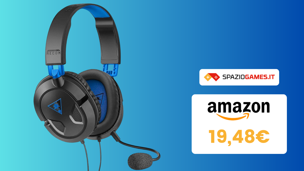Immagine di Cuffie gaming TURTLE BEACH a prezzo CLAMOROSO: solo 19€!