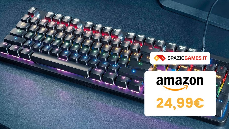 Immagine di Avere una TASTIERA GAMING MECCANICA ora costa SOLO 24,99€!