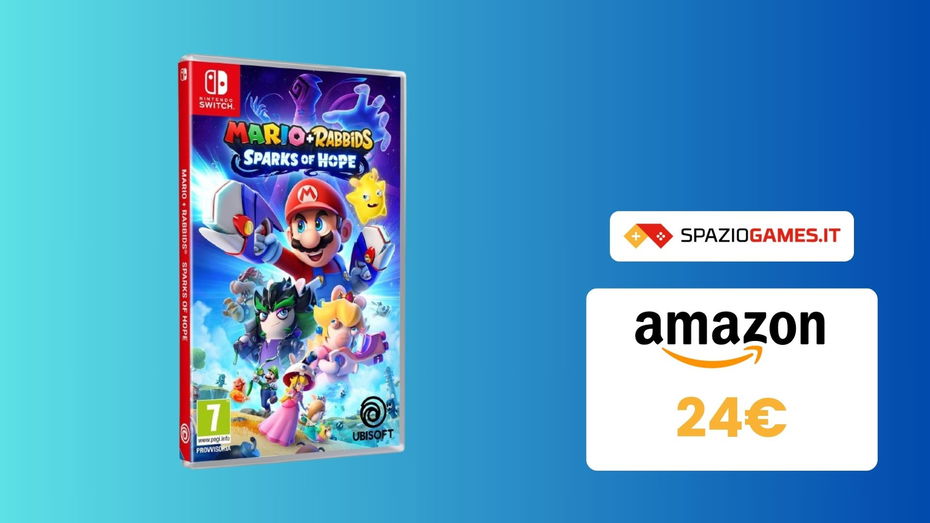 Immagine di SVUOTATUTTO AMAZON: Mario + Rabbids Sparks of Hope in sconto del 59%