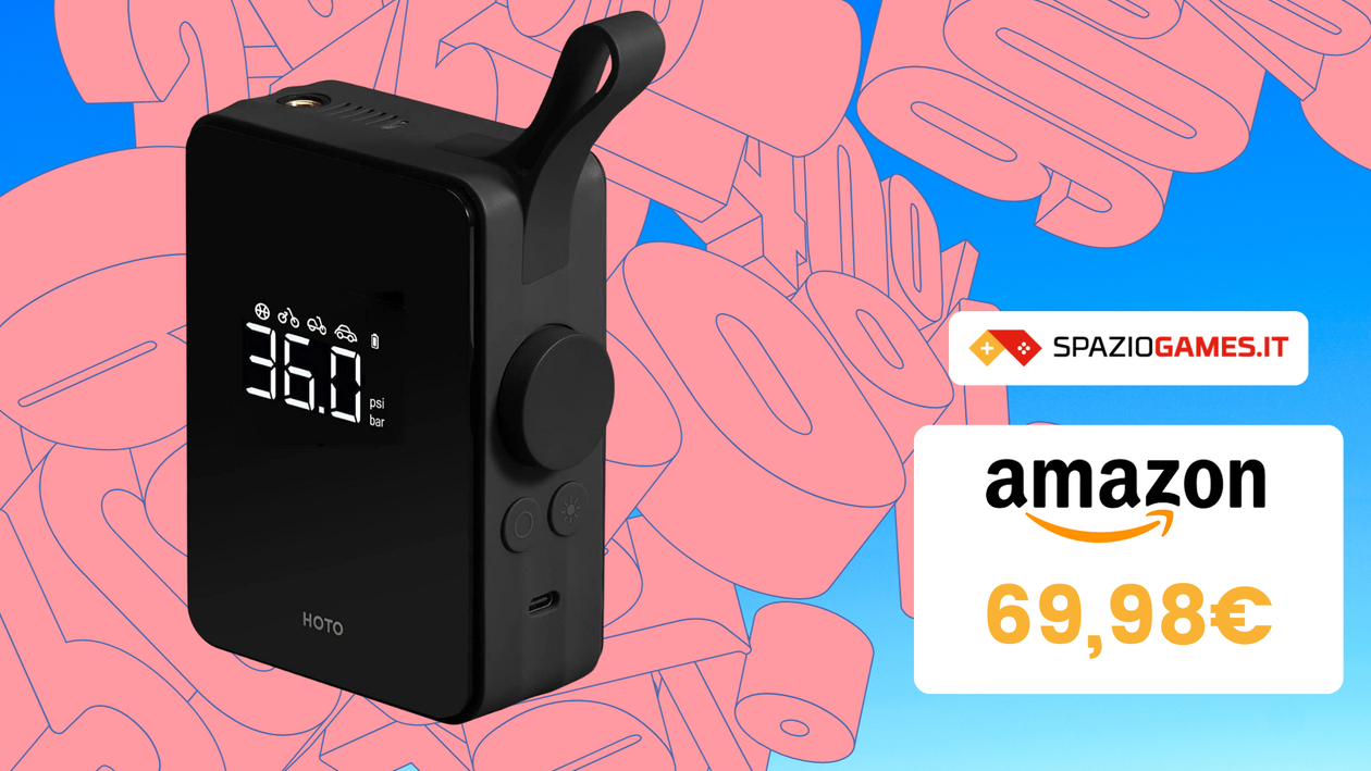 Immagine di Questo comodo compressore portatile ora è in SCONTO del 46%!