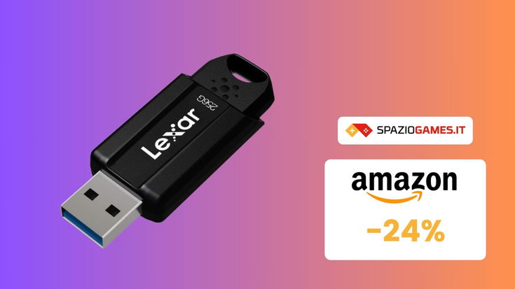 Chiavetta USB Lexar a prezzo SHOCK su Amazon! (-24%)