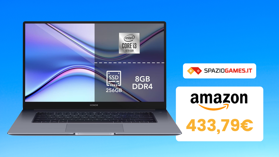 Immagine di FOLLIA AMAZON: Honor Magicbook X15 al prezzo più BASSO dell'ultimo anno!