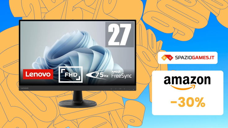 Monitor Lenovo 27", CHE PREZZO! Su Amazon risparmi il 30%!