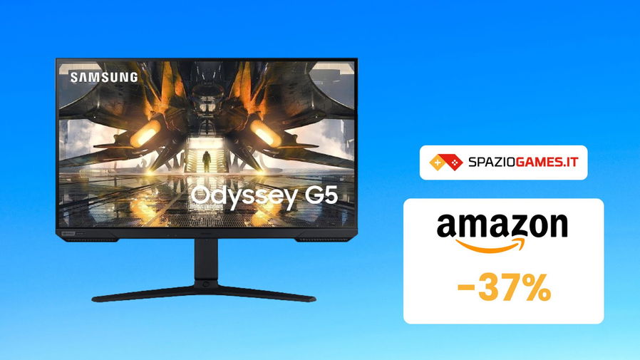 Immagine di Il monitor gaming Samsung Odyssey G5 CROLLA a 281€! Occasione IMPERDIBILE!