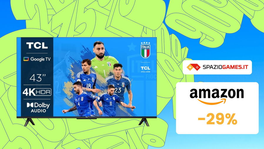 Immagine di SVENDITA TOTALE: smart TV TCL 4K 43" al -29%