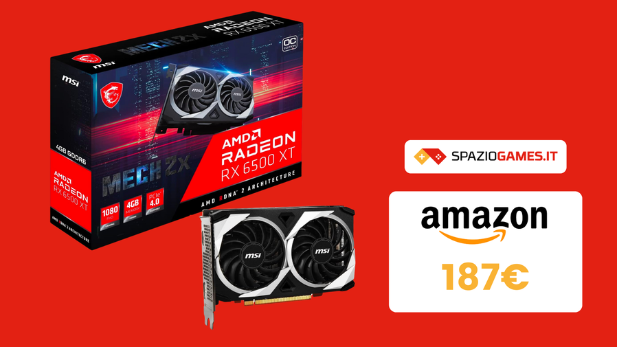 Immagine di La GPU da gaming MSI Radeon RX 6500 ora a un prezzo SUPER!