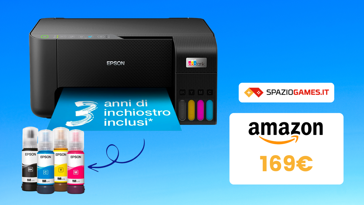 Immagine di AFFARE Amazon: stampante multifunzione Epson in sconto del -32%!