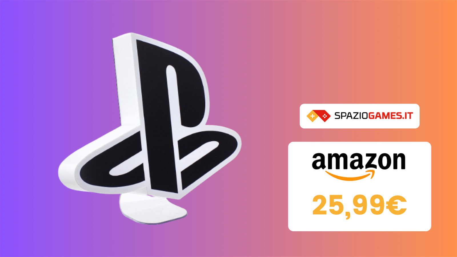 Lampada con logo PlayStation: STUPENDA e costa POCHISSIMO! (-24%)