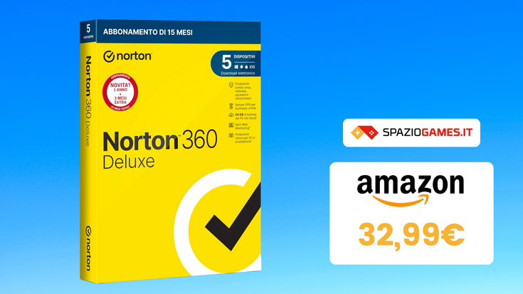 L'OTTIMO antivirus Norton 360 Deluxe ora costa SOLO 33€!