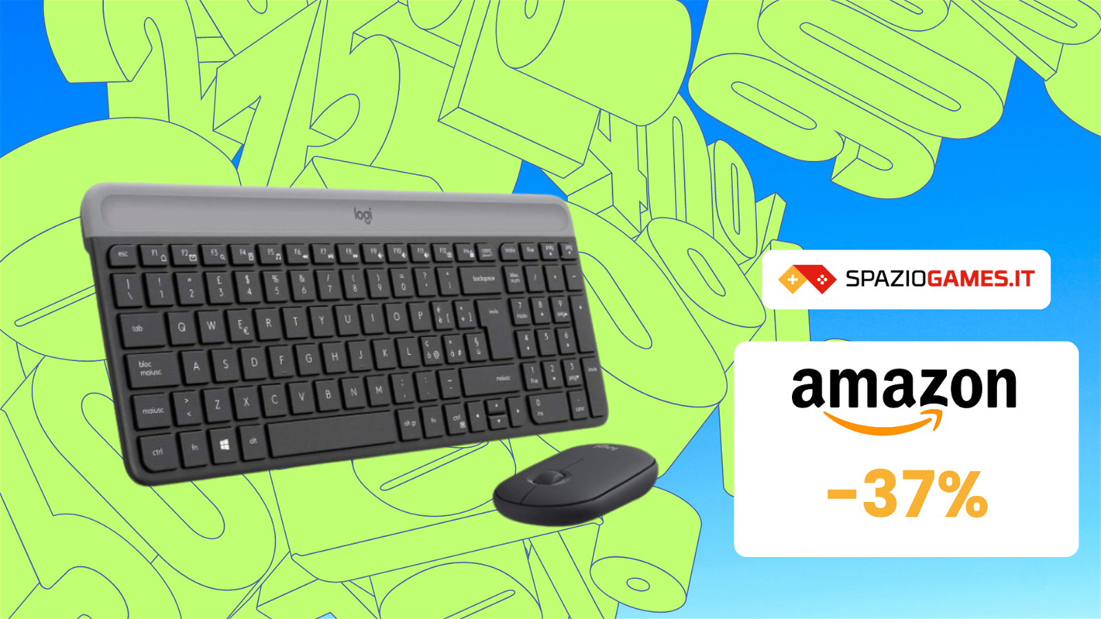 Kit Mouse e Tastiera Logitech a prezzo SHOCK su Amazon! (-37%)