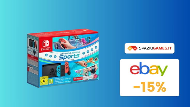 Set Nintendo Switch Sports: prezzo sempre PIÙ BASSO! Su eBay a soli 254€