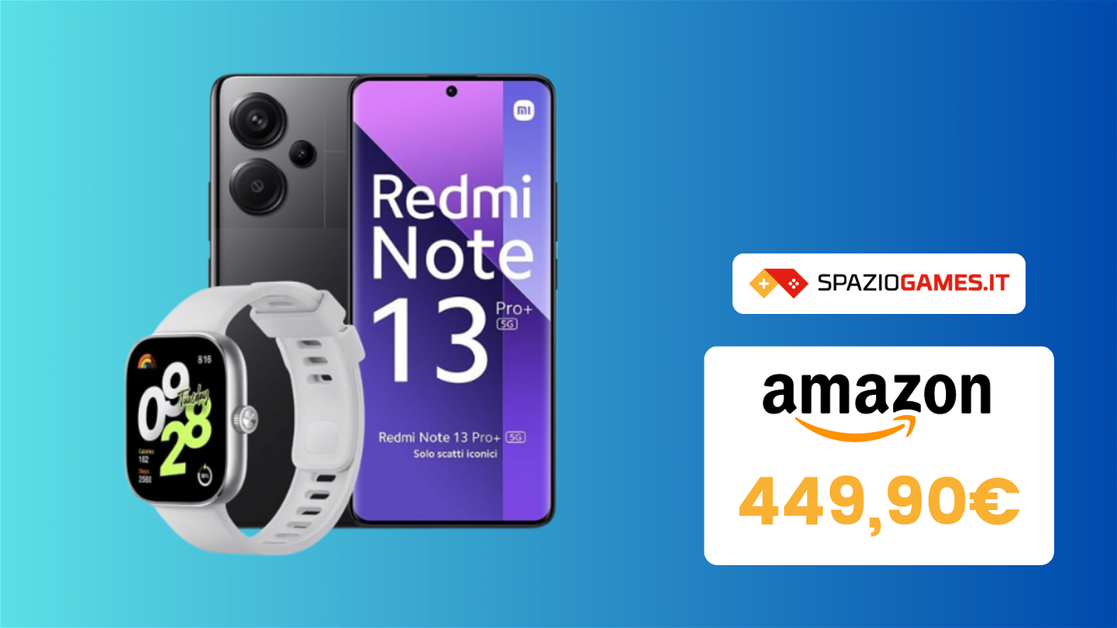 Bundle Redmi Note 13 Pro+ e Redmi Watch 4 a un prezzo STRACCIATO! Lo paghi solo 450€