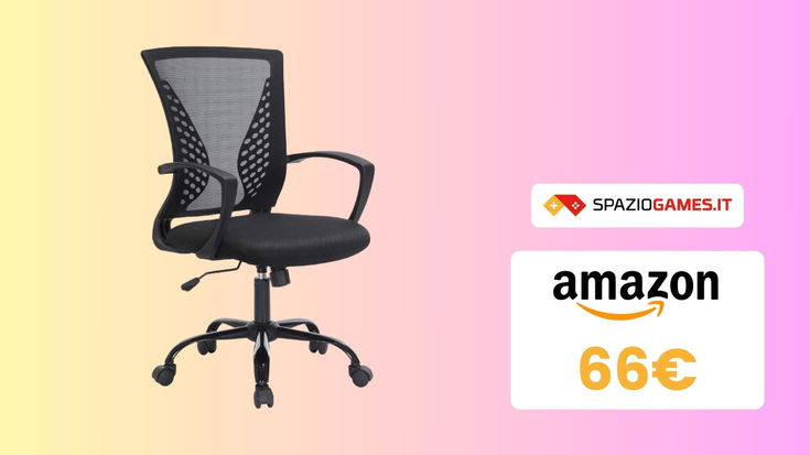 Offerta IMPERDIBILE su questa sedia ergonomica: soli 67€!