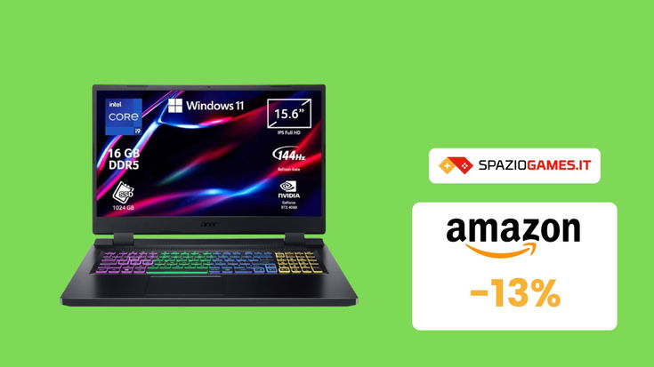 Prezzo TOP su questo notebook Acer con RTX 4060! (-13%)