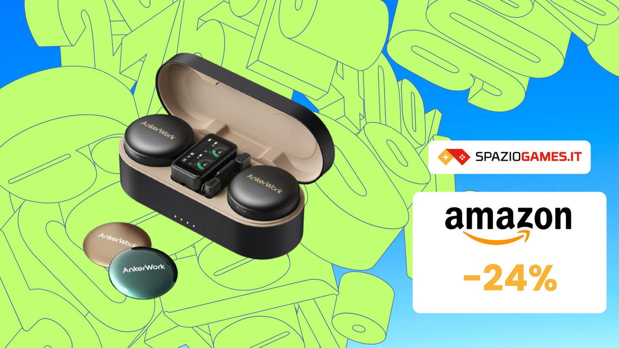Immagine di Prezzo BOMBA su questo microfono lavalier AnkerWork! (-24%)