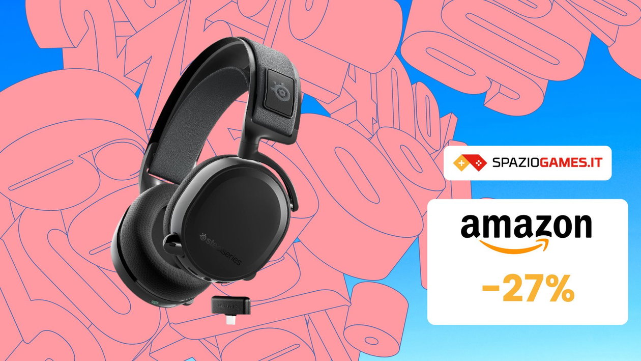 Immagine di Le cuffie gaming SteelSeries Arctis 7+ CROLLANO a 129€! Occasione IMPERDIBILE!