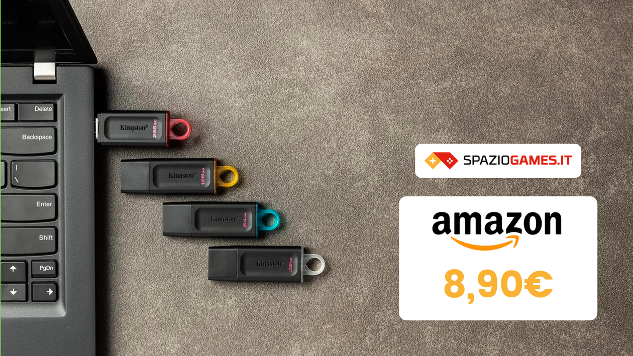 Immagine di BOMBA AMAZON: Chiavetta USB Kingston a soli 8€!
