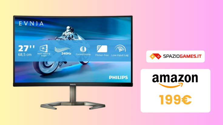 Monitor da gaming Philips Evnia a prezzo SHOCK su Amazon! (-20%)