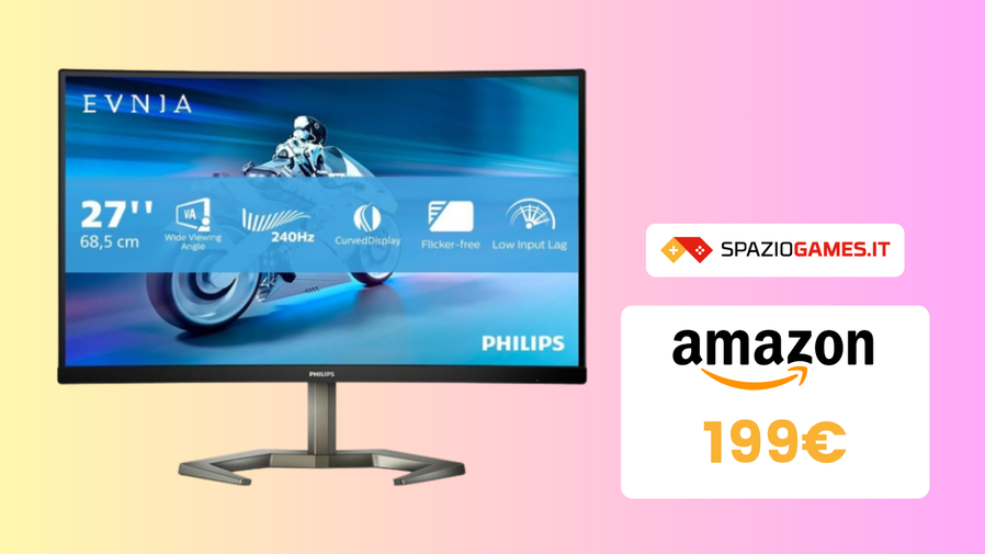 Immagine di Monitor da gaming Philips Evnia a prezzo SHOCK su Amazon! (-20%)