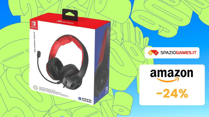 SVUOTATUTTO AMAZON: cuffie gaming Hori per Switch in sconto del 24%