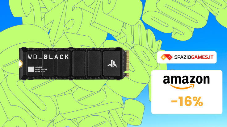 SVUOTATUTTO AMAZON: SSD WD_BLACK per PS5 in sconto del 16%