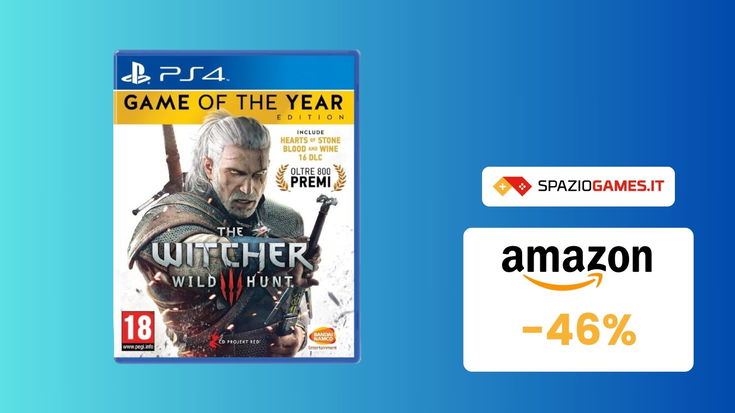 Prezzo TOP su The Witcher III GOTY per PS4! (-46%)