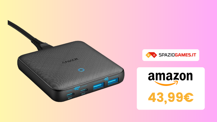 Anker PowerPort 65W, CHE PREZZO! Su Amazon risparmi il 20%