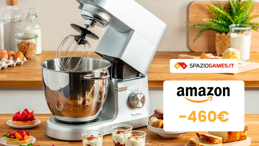 Immagine di FOLLIA AMAZON: questa planetaria Moulinex costa 464€ in meno!