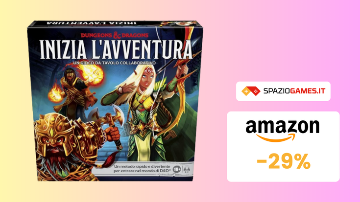 SVUOTATUTTO AMAZON: Dungeons & Dragons: Inizia l'Avventura in sconto del 29%