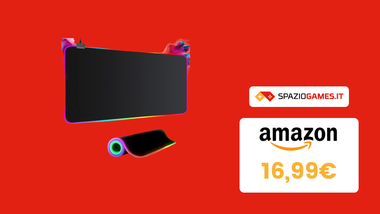 Immagine di Tappetino per gaming RGB XXL a un prezzo STRACCIATO! Lo paghi solo 16,99€