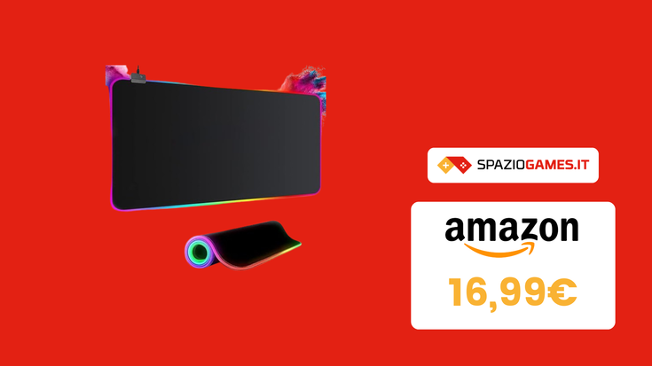 Tappetino per gaming RGB XXL a un prezzo STRACCIATO! Lo paghi solo 16,99€