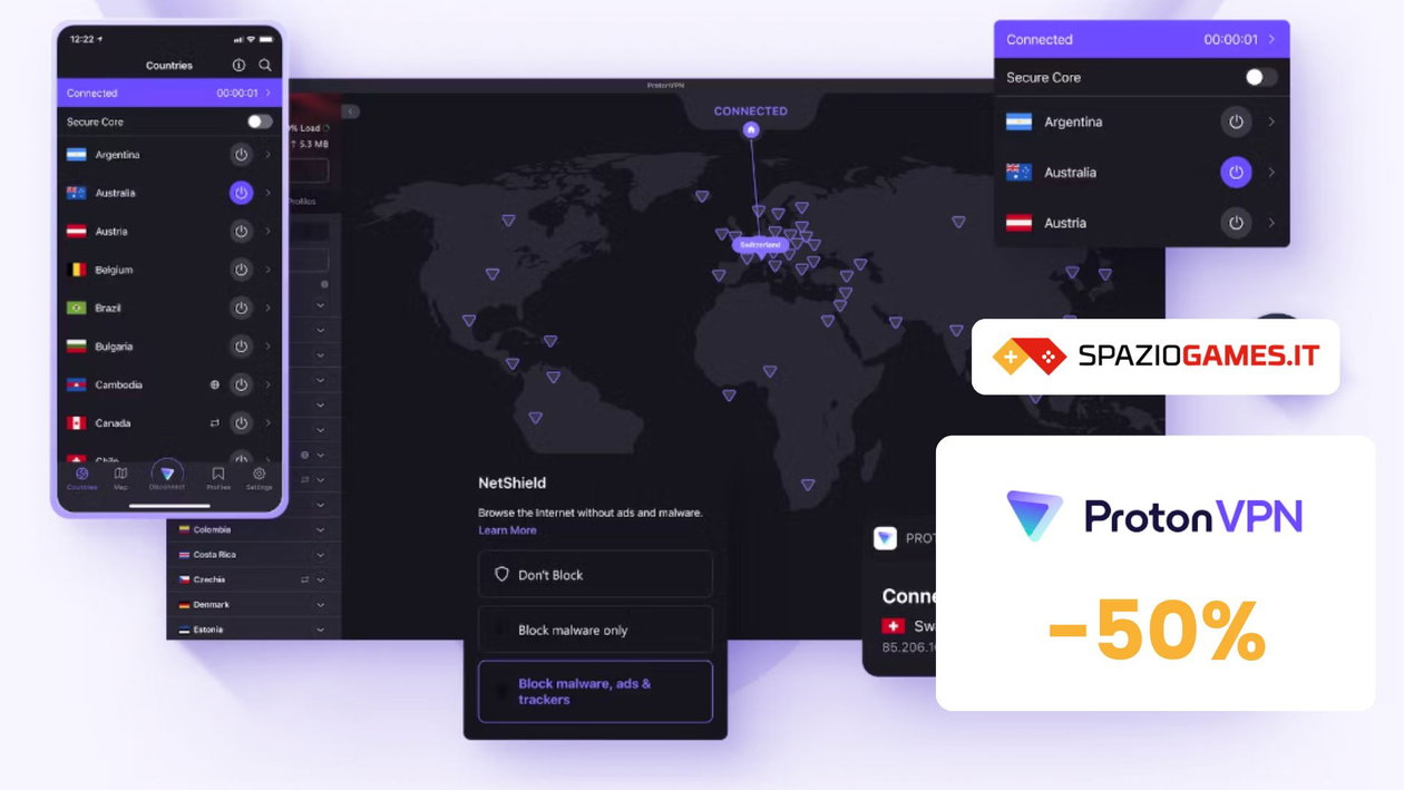 Immagine di Proton VPN: IMPERDIBILE SCONTO del 50% per la tua sicurezza online!