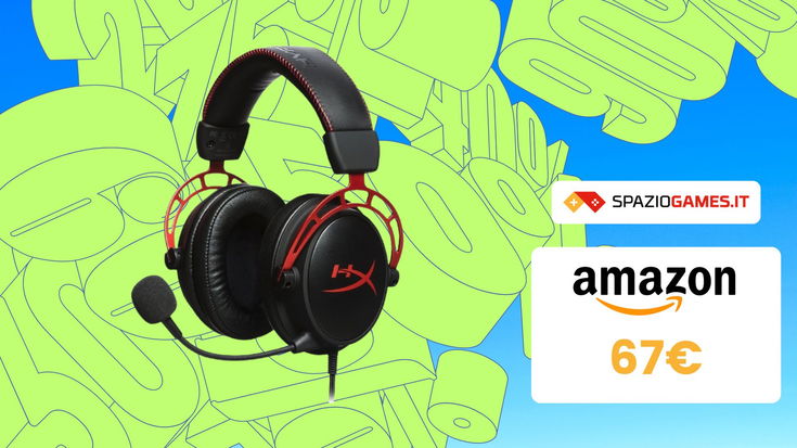 SVUOTATUTTO AMAZON: cuffie gaming HyperX a MENO DI 68€!