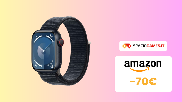 MINIMO STORICO su Apple Watch 9 GPS! Oggi risparmiate 70€