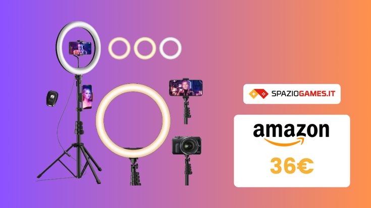 Paghi poco e funziona bene: Ring Light UPhitnis a soli 36€!