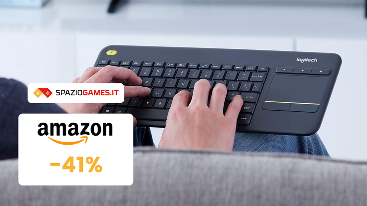 Tastiera Logitech K400 a prezzo SUPER su Amazon: -41%