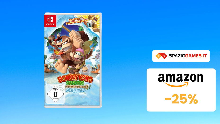 Immagine di SUPER sconto su Donkey Kong Country Tropical Freeze! (-25%)