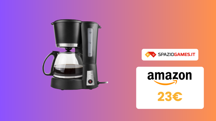 Paghi poco e funziona bene: caffettiera a soli 23€ su Amazon!