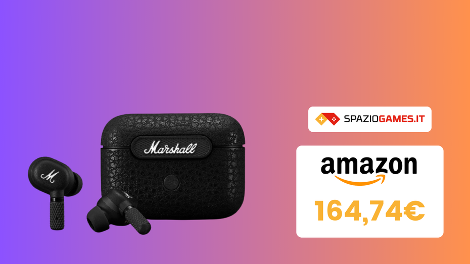Immagine di PREZZO TOP! Quasi 35€ in meno su questi auricolari Marshall