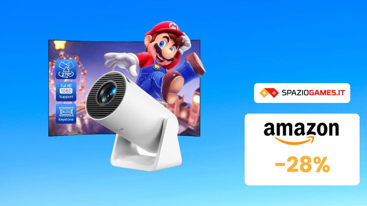 SVUOTATUTTO AMAZON: Mini proiettore HD in sconto del 28%!